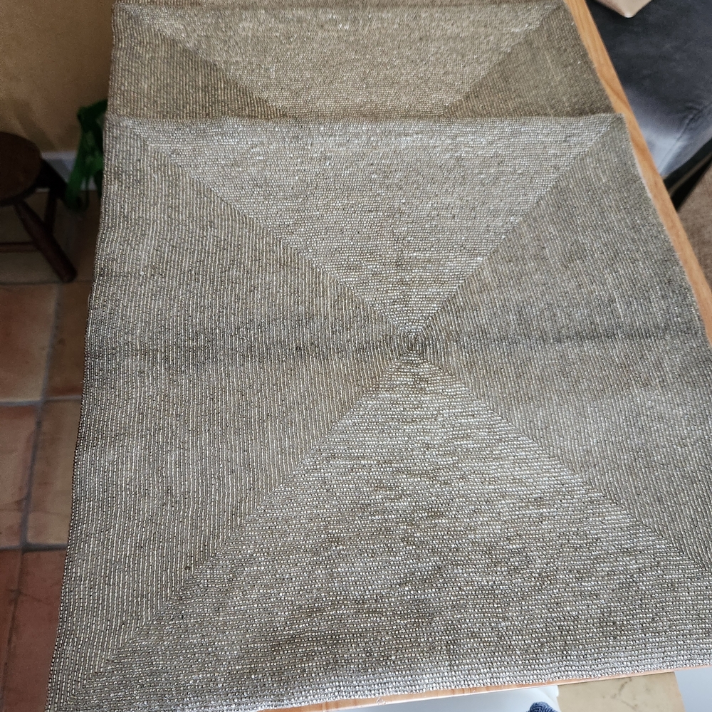 Elegant Silver Table Runner